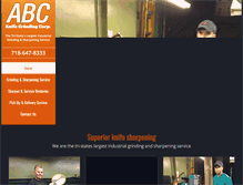 Tablet Screenshot of abcknifegrinding.com